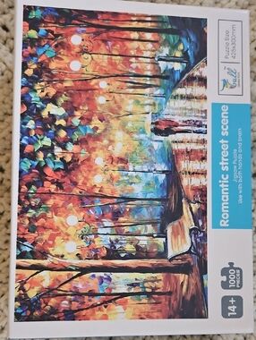 Puzzle - Romantic Street Scene - Multi Color - 1,000 Pieces